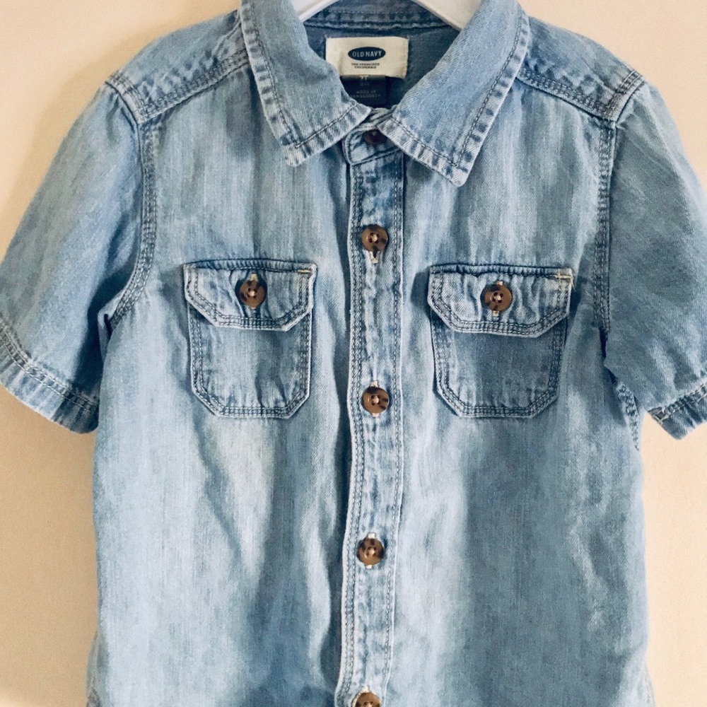 OLD NAVY 🔵 Toddler Boy Jean Shirt